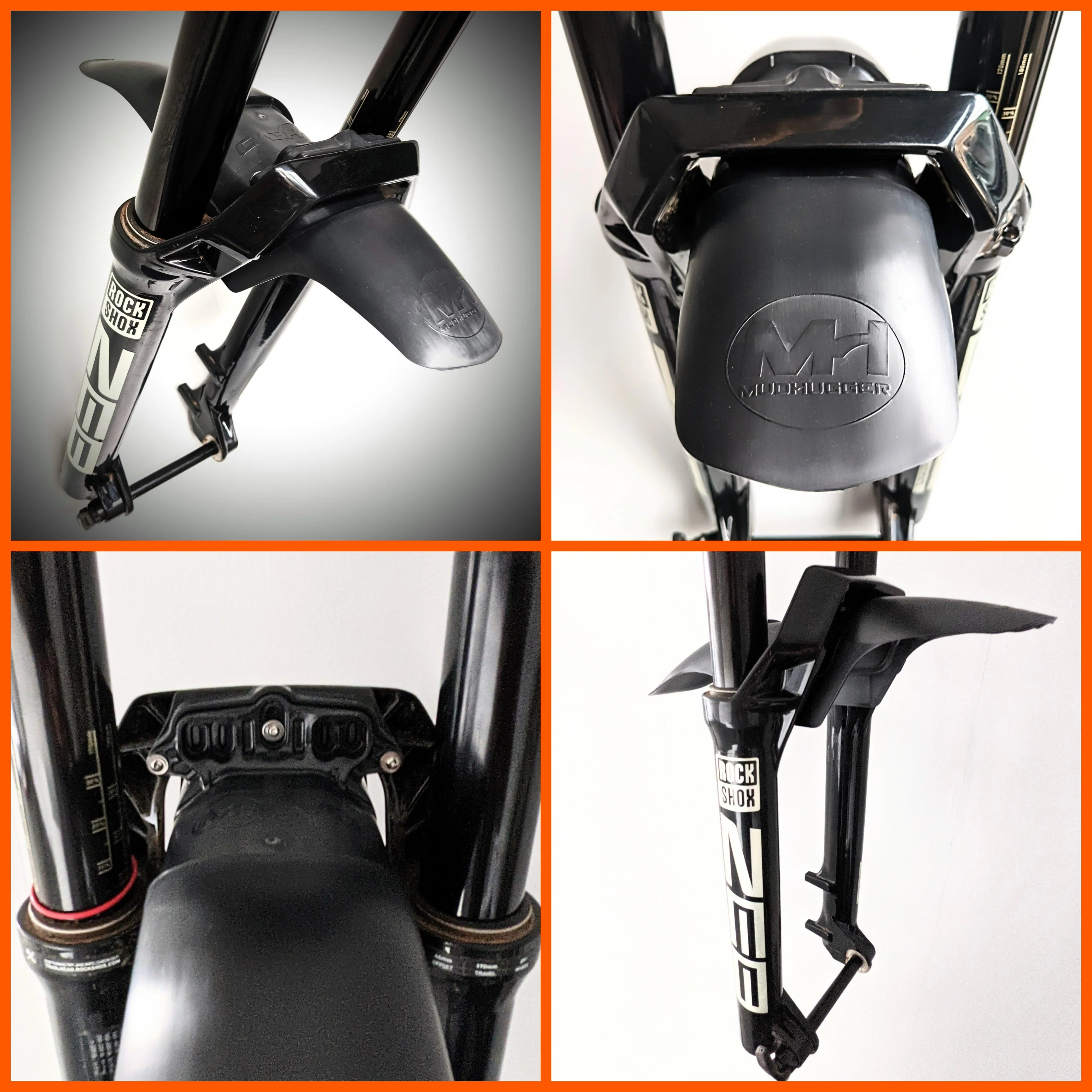 ROCKSHOX ZEB / DOMAIN BOLT-ON ADAPTER PACK FOR EVO MUDHUGGERS